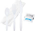 BULK HEAVY WEIGHT Cutlery, Individually Wrapped White Plastic Knife, Spoon, Fork Pack with Napkin and Salt & Pepper