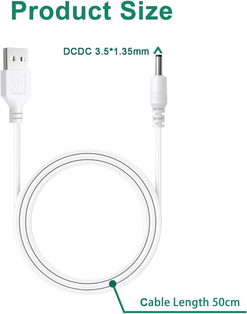 qinlei D2/S2 C2 1 Pack Charger Cord Replacement for Bitvae Electric Toothbrush, Water Flosser
