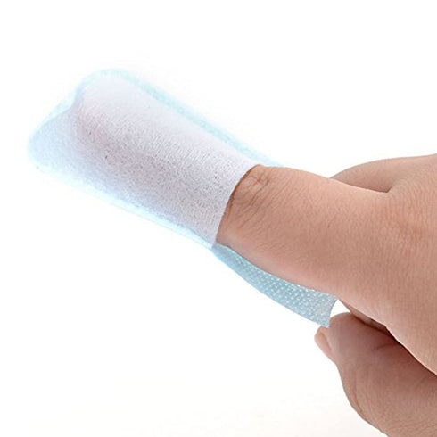 50Pcs Finger Cleaning Teeth Wipes, Disposable Non-Woven Fabric Soft Gauze for Infant Oral Care