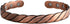 Pure Copper Twisted Magnetic Cuff Bracelet for Men Women, 8 Magnets 3500 Gauss