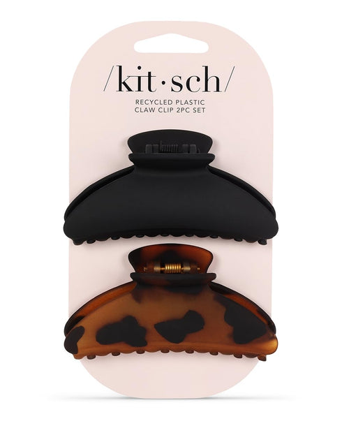 Kitsch Medium Claw Clips, Stylish Hair Accessories for Thick & Thin Hair, Cute Clips for Women & Teen Girls, 2pc Set
