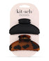 Kitsch Medium Claw Clips, Stylish Hair Accessories for Thick & Thin Hair, Cute Clips for Women & Teen Girls, 2pc Set