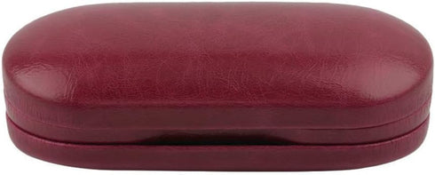 SteelFever 2 in 1 Double Sided Portable Glasses Case, Travel Contact Lens Case, Red