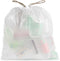 Ultrasac 18 Gallon White Drawstring Trash Bags, 2.0 MIL, 25" x 28", Pack of 50