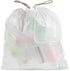 Ultrasac 18 Gallon White Drawstring Trash Bags, 2.0 MIL, 25" x 28", Pack of 50