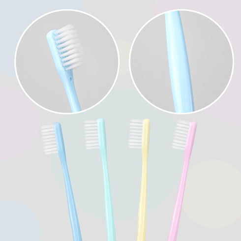 Disposable Toothbrush Bulk, Delicate Toothbrush in 4 Colors, Individually Packaged, 120 Pieces for Hotel, Home, Travel