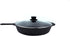 12-Inch Cast Iron Skillet Set (Pre-Seasoned) with Large & Assist Silicone Hot Handle Holders, Glass Lid, Scraper &