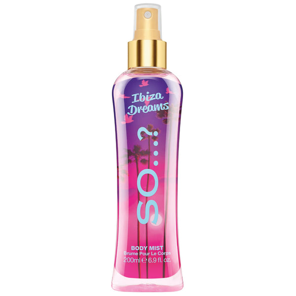 So...? Ibiza Dreams Body Mist - Long-Lasting Perfume for Women with Fruity, Floral Notes - 6.9 oz