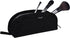 Gloppie Makeup Brush Holder Travel, Small Organizer Pouch for 10 Brushes, Portable Cosmetic Case, Black