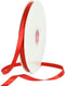 TONIFUL 3/8 Inch x 100yds Red Satin Ribbon - Thin Solid Fabric Ribbons Roll for Gift Wrapping, Floral, Craft, Party