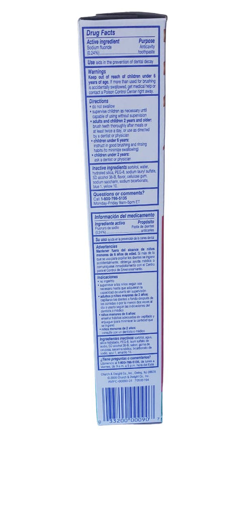 Muyudam 6 oz (Pack 4) Aim Toothpaste Gel Whitening Mint