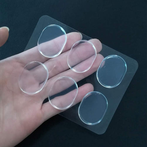 Clear Silicone High Heel Cushion Inserts, Anti Slip Gel Strap Strips, Foot Support for Pain Relief, Set of 16