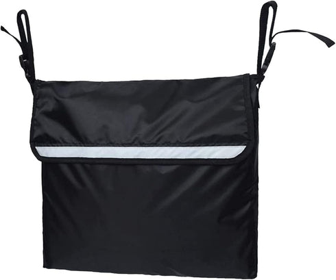 IOCCIOBB Durable Oxford Cloth Wheelchair Bag, Elderly Secure Mobility Aid Accessories Storage Pouch,