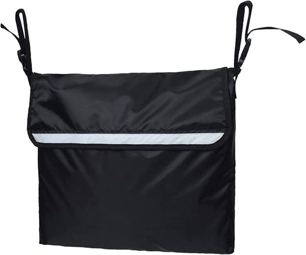 IOCCIOBB Durable Oxford Cloth Wheelchair Bag, Elderly Secure Mobility Aid Accessories Storage Pouch,