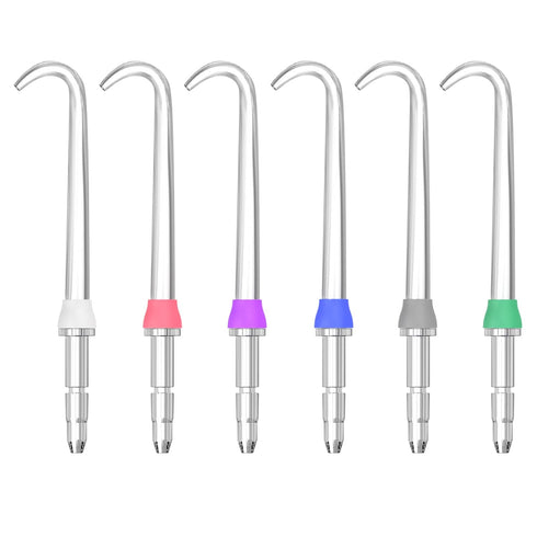 Replacement Heads for Waterpik Water Flosser, 6 Implant Denture Tips