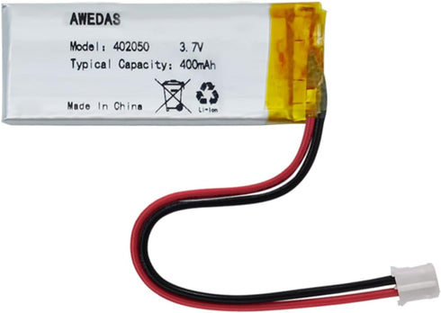 402050 Battery Compatible for Multiple Devices, 402050 Replacement Batteries with PH 2.54 JST Connector
