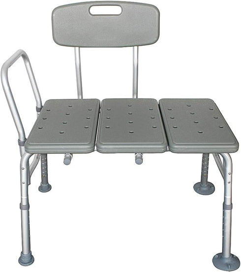QJR 3 Bath Chair Comfortable Shower Chair Adjustable Handicap Shower Chair Seat Bench with Arms and Backs Blow Molding