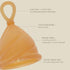 Single-Pack 2 100% 12 Hevea Loop Menstrual Cup Size (Natural), Made from Natural Rubber - Softest Period Cup - Wear