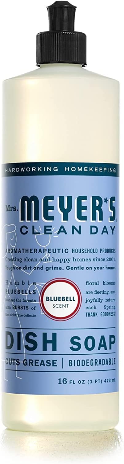 Set, 3 Mrs. MEYER'S Kitchen Dish Soap, Hand Soap, and Multi-Surface Cleaner, CT (Bluebell)