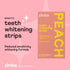 Zimba Vegan Teeth Whitening Strips, Enamel Safe Hydrogen Peroxide Teeth Whitener for Coffee and Wine Stains
