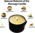 Set 4 13.4 OZ Massage Candles for Body Therapy-Natural Soybean Wax Low Temp Massage Oil Candles for Skin Care-Body