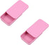2Pack Dental Floss Portable Case, Convenient Refillable Glide Travel Floss Box (Pink)