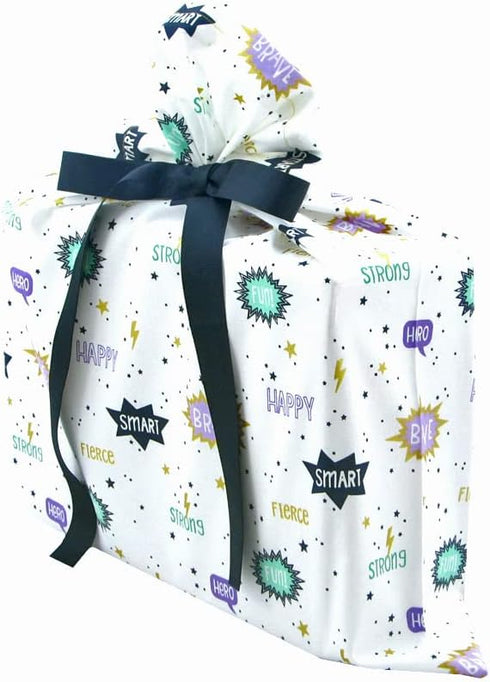 VZWraps You're Awesome Reusable Fabric Gift Bag for Birthday, Graduation, Father's Day or Any Occasion (Medium 17 Inches Wide by 18 Inches High)
