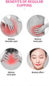 Sndperiexam 4Pcs Set Blue Silicone Massage Cupping with a Bag Mini Facial Cups Face Massager Helper Skin Care Neck Back