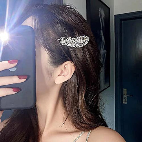 Pearls Hair Clips Pins for Women, Trendy Barrettes for Thick Thin Hair, Bling Hairpins, Styling Tools Accessories