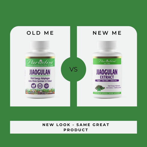 Paradise Herbs Jiaogulan, Vital Energy Adaptogen, Super Potent, Vegan, Non-GMO, Gluten Free, 60 Capsules