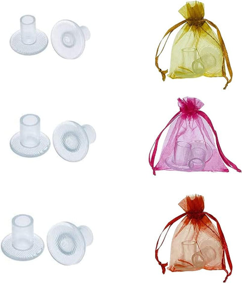 Clear High Heel Protectors, FARCURN Soft Heel Covers for Walking on Grass, 3 Sizes (S/M/L) 3 Pair Pack