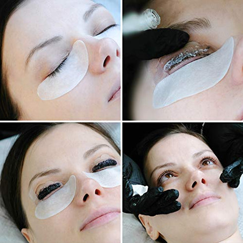 Hicarer 48 Pieces Raise Eyelashes Rods, Silicone Eyelash Pads (Small, Medium, Large) for Makeup Tool