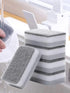 Minimalist Double-Sided Cleaning Sponge for Kitchen (5, 4.21x2.63x1.37)