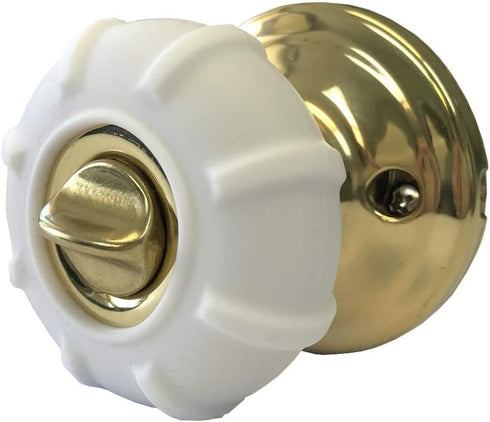 Enjoy Cover Door Knob Cover Grips, Non-Slip Arthritis & Senior Living Aids, 4 Pack (White, Cove)