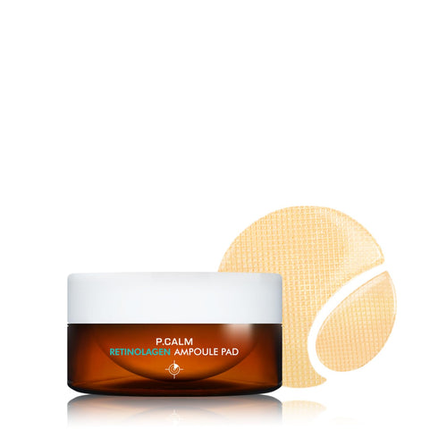 P.CALM Retinolagen Ampoule Pad - 60 Patches, Vegan Fragrance-Free Hydrogel Under Eye Patch with Retinol & Bakuchiol
