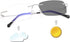 K.LAVER Rimless Bifocal Reading Glasses, Transition Photochromic UV400 Protection Sun Readers, Titanium Eyewear for Men