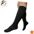 Closed Toe 15-20 mmHg Zipper Moderate Compression Leg Circulation Socks (Black, 3XL)