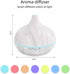 Xitangju 550ml 7 6 Set Aromatherapy Essential Oil Diffuser, White Wood Grain Ultrasonic Humidifier with Remote Control