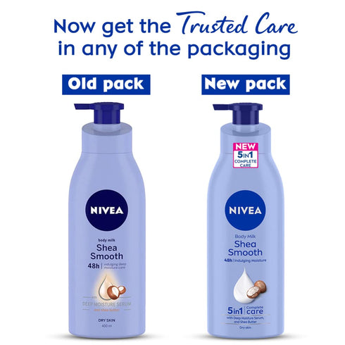 Nivea Smooth Milk Body Lotion 400ml for Dry Skin