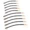 Jumbo Bobby Pins, Metal Hair Pins, 10pcs (5 Long and 5 Short) for Hair Decoration, Black