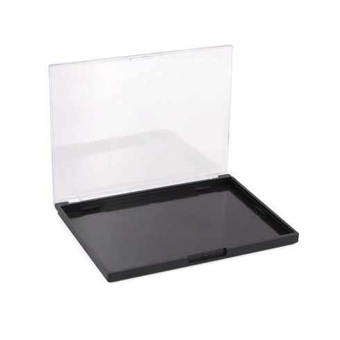 Magnetic Makeup Palette with Clear Top, 3-Pack Empty Eyeshadow Storage Box with 60Pcs Stickers