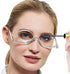 OCCI CHIARI Makeup Reading Glasses, Flip Down Folding Cosmetic Readers for Women, Various Magnifications