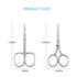 LIVINGO Premium Curved and Rounded Nose Hair Scissors for Men, 2 PC Set for Beard, Mustache, Ear, Facial Hair