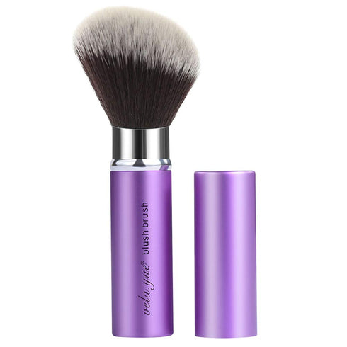 Vela.Yue Retractable Blush Brush - Angled Face Powder Blusher Bronzer Travel Makeup Brush