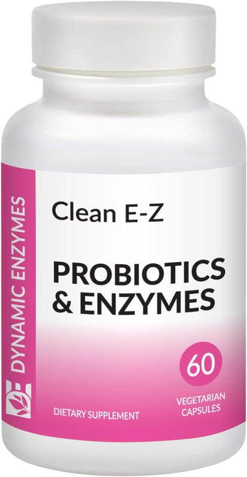 Clean E-Z Candida - Microflora Gut Balance, 60 Count, Probiotics & Digestive Enzymes