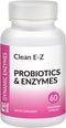 Clean E-Z Candida - Microflora Gut Balance, 60 Count, Probiotics & Digestive Enzymes