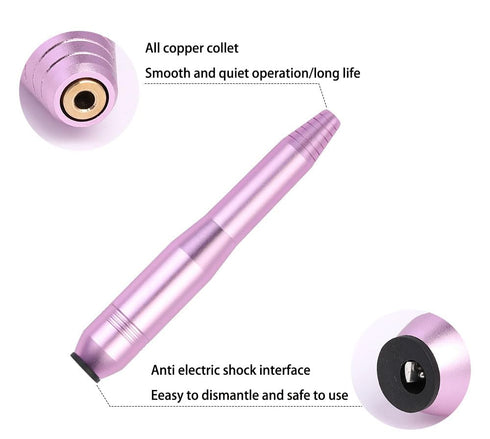 Professional Portable Electric Nail Drill, Compact Nail File Kit for Acrylic and Gel Nails