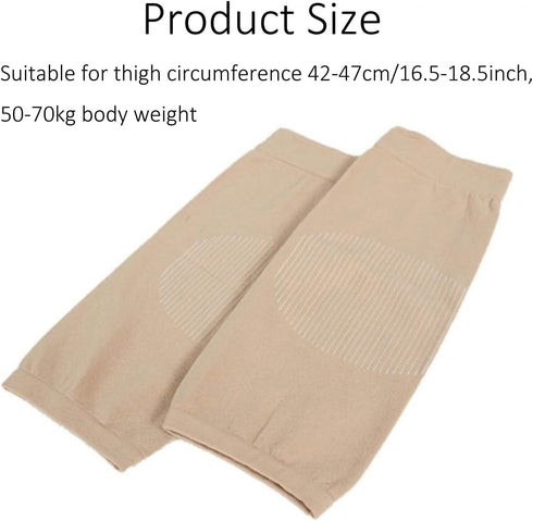 Elandy Unisex Knee Pads - 1 Pair Non-trace Knee Brace Support Sleeve for Outdoor Sports (Nude)