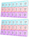Teikou Large Weekly Pill Organizer 3 Times A Day,Travel Pill Cases Moisture-Proof 7
