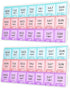 Teikou Large Weekly Pill Organizer 3 Times A Day,Travel Pill Cases Moisture-Proof 7